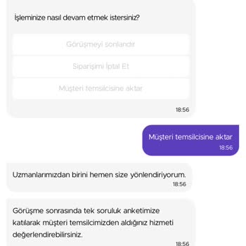 Getir Su Gelemeyen Sipariş