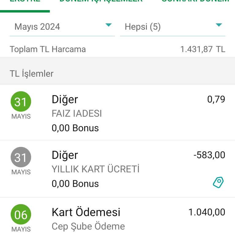 Garanti BBVA Bonus Kredi Kartı Yıllık Kart Ücreti İadesi Talebi