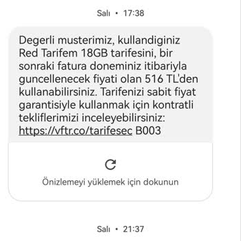 Vodafone Tarife İçin Fahiş Zam Yaptı.
