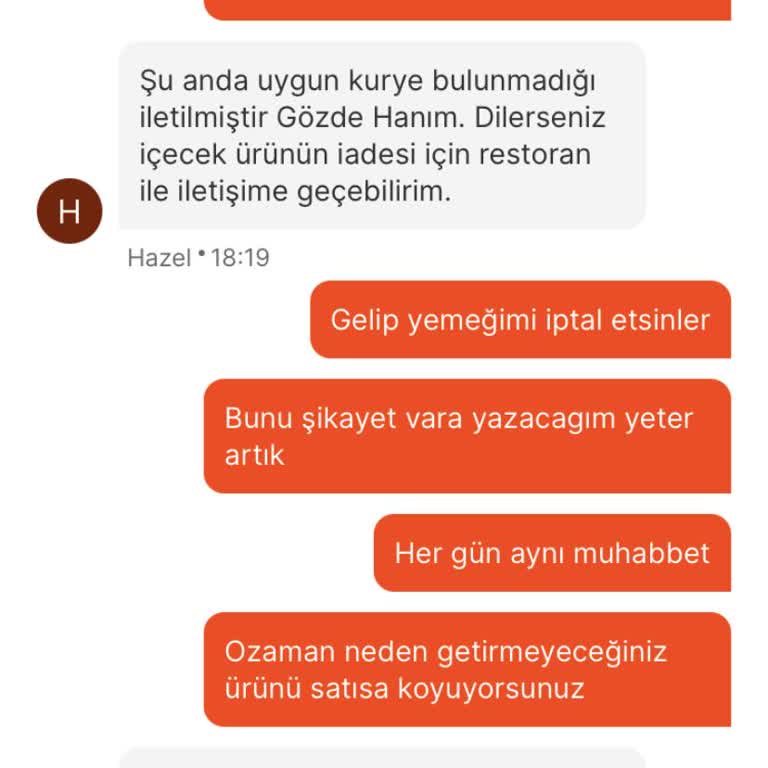 Migros Yemek Verilen Siparişin Eksikliği