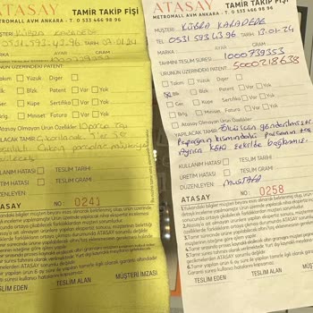 Ankara Metromall Atasay Ürünü Bozup Defolu Yaptı