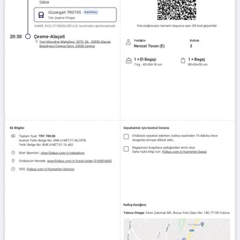 Kamil Koç Otobüs Firması Şikayet.