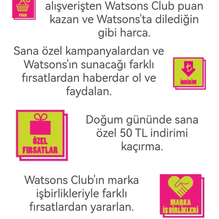 Watsons Doğum Günü Hediyesi-puanı Yüklemedi