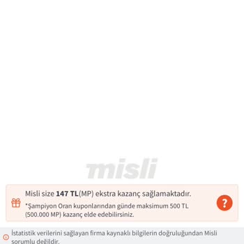 misli Şampiyon Oran Büyük Ayıp