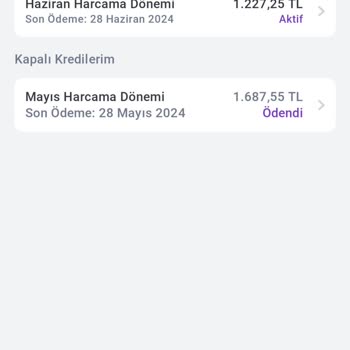 Hadi - TOMBANK Hadi Veresiye Kredi Limiti Silinmesi