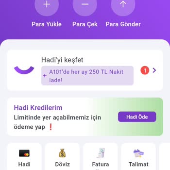 Hadi - TOMBANK Hadi Veresiye Kredi Limiti Silinmesi