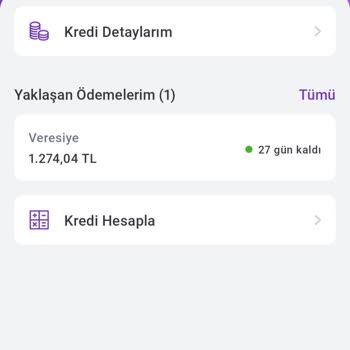 Hadi - TOMBANK Hadi Veresiye Kredi Limiti Silinmesi
