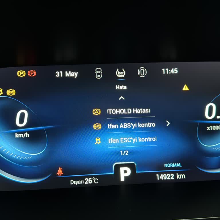 Chery Tiggo Pro 8 Arıza Işıkları