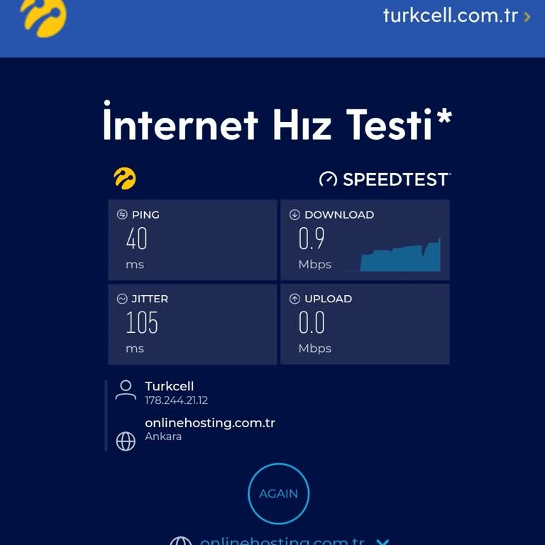 Turkcell Mobil Veri Yavaşlığı