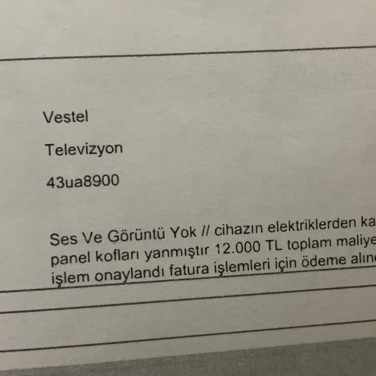 Vestel Marka Televizyonum Arızalandı Ve Para İadesi Alamadım