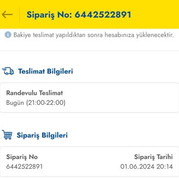 Cepte Şok Ürünüm Teslim Edilmedi
