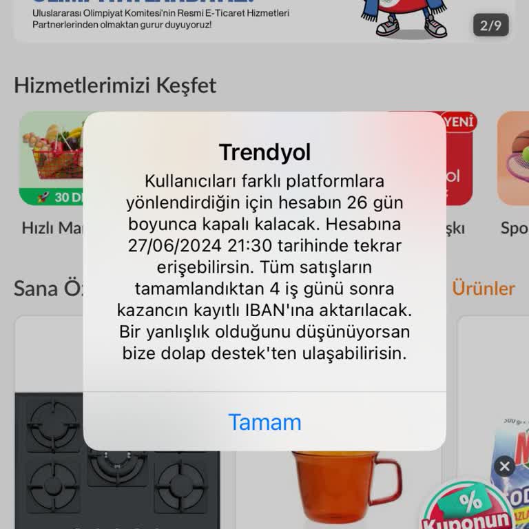 Dolap Hesap Kapatma