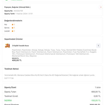 Migrosyemek Ve Popeyes Eksik Hatalı Soğuk Ürün