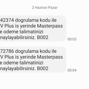 Masterpass Hesabını TV Plus İşyerinde Doğrulayabilirsiniz Mesajı Geldi