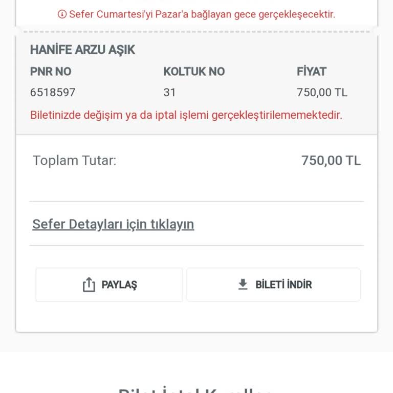 Obilet Bilet Değişimi Yapmıyor