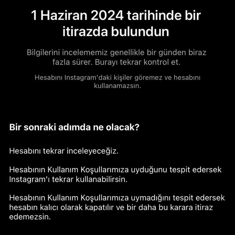 Instagram İşletme Hesabım Kapatıldı Çok Mağdurum