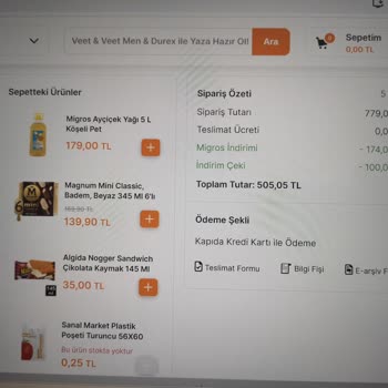 Migros Sanal Market Para İademi 15. Gündür Yapmadı. Kütahya - Merkez