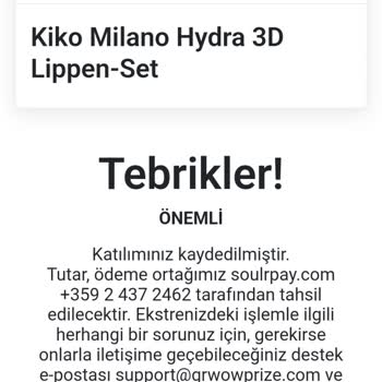 Kiko Milano Ürün Satın Alma Deneyimimde Yaşadığım Sorun