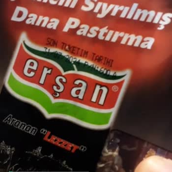 Erşan Pastırma Paketinde Bozulmuş