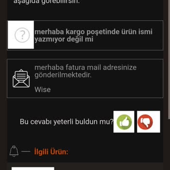 Trendyol Wise Satıcısı Özel Ürünü Kargonun Üstüne Yazmış