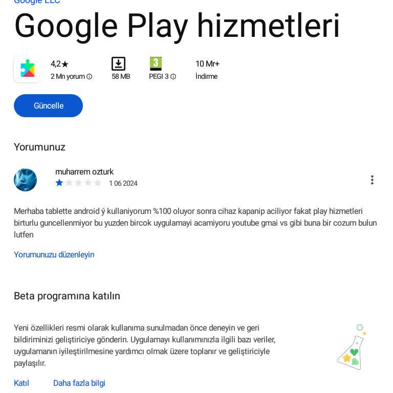 Polypad M8A Tablet Güncellenme Sorunu