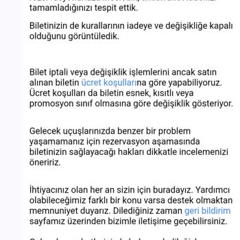 THY Bilet İadesi Vermiyor
