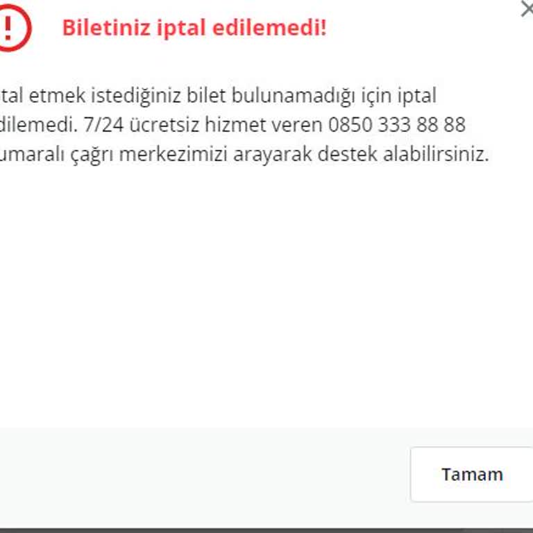 Enuygun İptal Ettik Deyip Edilmeyen Bilet