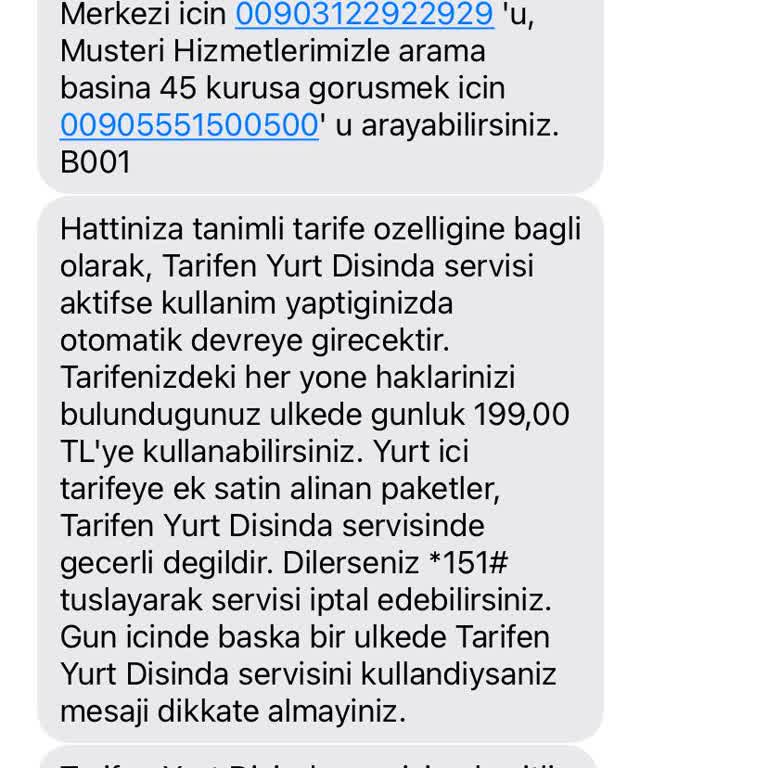 Türk Telekom Muğla Bodrumda Yurt Dışı Kullanım Sebebiyle 199TL Ücret Yansıtıldı