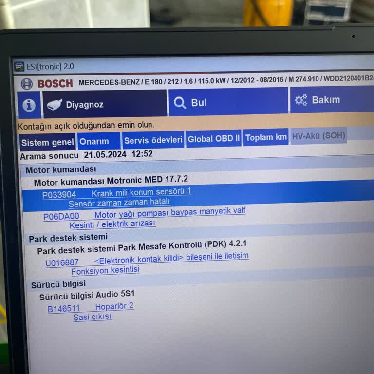 Mercedes-Benz W212 Kasnak Sensör Arızası