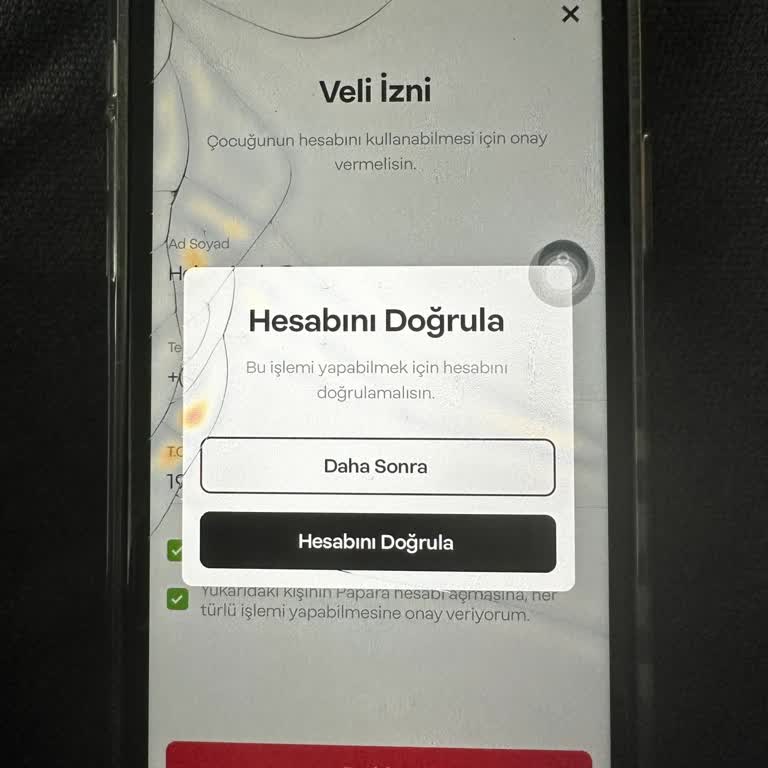 Papara Veli İzin Onayı Alamıyorum!