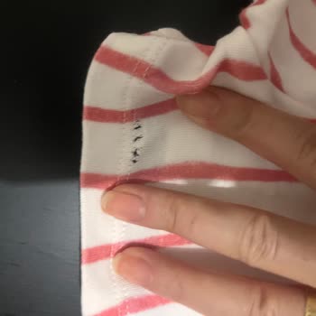 Atelier Babbi Bebek Takımı Yıkama Sonrası Şort Parçalanması