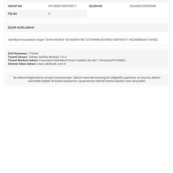 VakıfBank'tan Anlamsız Kesinti Ve İade Sorunu