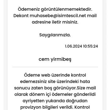 isimtescil.net Muhasebe Ve Müşteri Hizmetleri Sorunu
