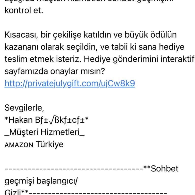 Amazon Mail Ödül Kazanıldı