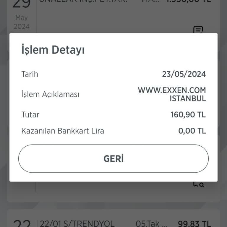 Exxen.com Haksız Para Kesintisi