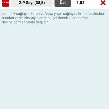 Nesine.com Kupon Tuttu Ama Tutmadı Gözüküyor