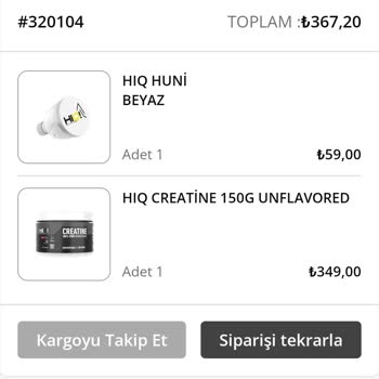 HIQ Nutrition Hıq Creatin Tozundan Kıl Çıktı