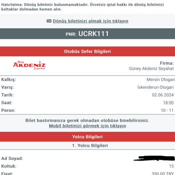 Obilet Bilet İptal Şikayeti