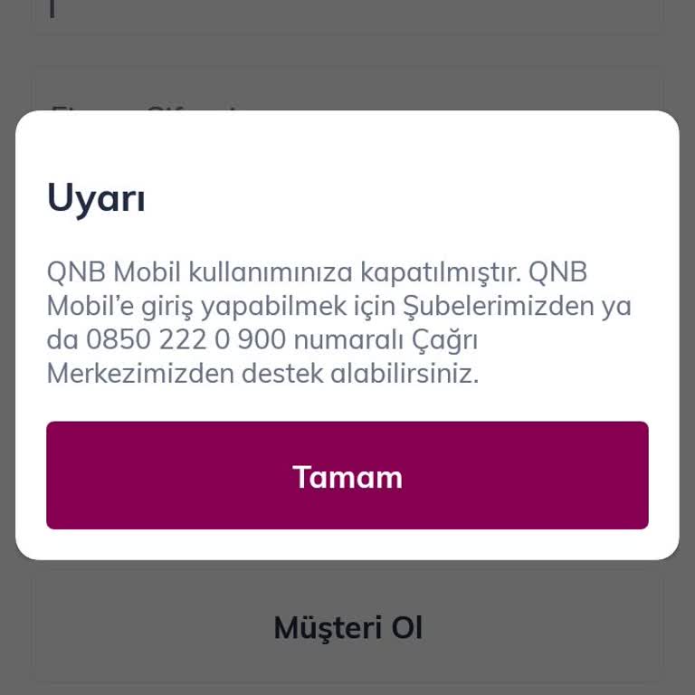 QNB Finansbank Hesabıma Giriş Yapamıyorum Muhatap Kimse Yok