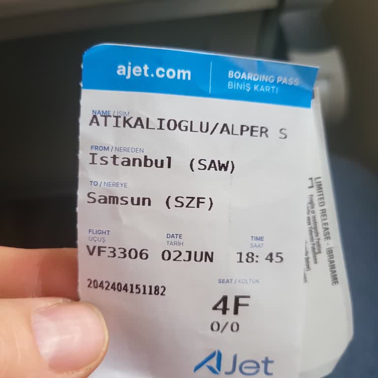 AJet (Anadolu Jet) Yanlış Koltuk Ve Eski Uçak Deneyimi