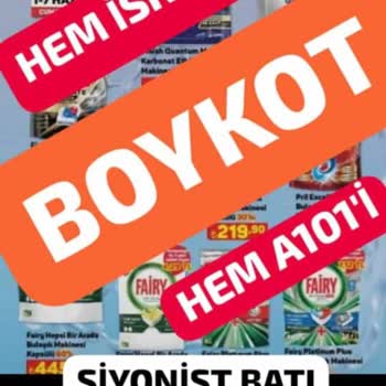 İsrail'e Destek Olan Ürünlere Adeta Can Damarı Oluyor. A101'İ Boykot.