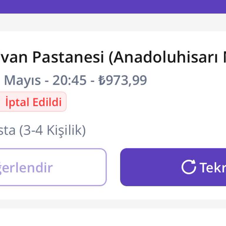 GetirYemek Ücret İadesi Sorun