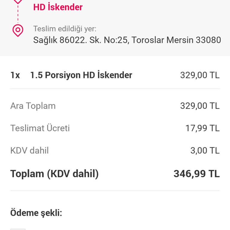 HD İskender Restaurant İskender Siparişimde Hayal Kırıklığı Yaşadım: 347 TL'ye Değer Mi?
