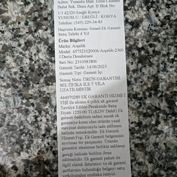 Arçelik Ayıplı Teşhir Ürün