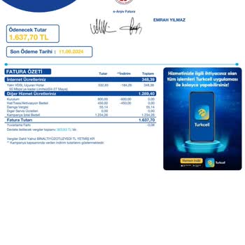 Turkcell Superonline Abonelik İptal Faturası