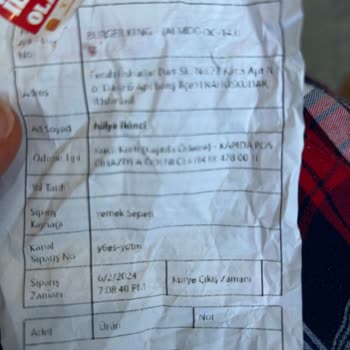 Yemeksepeti Eksik Ürün Ve İade Sorunu
