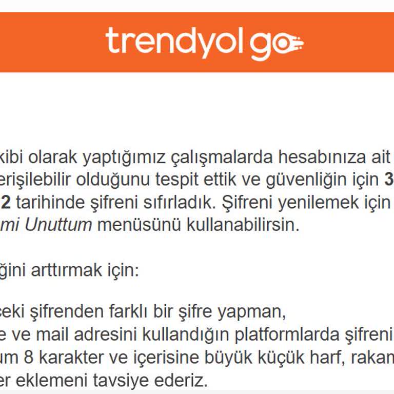 Trendyol Şifre Yenileme Maili Gelmiyor. Kimse De İlgilenmiyor.