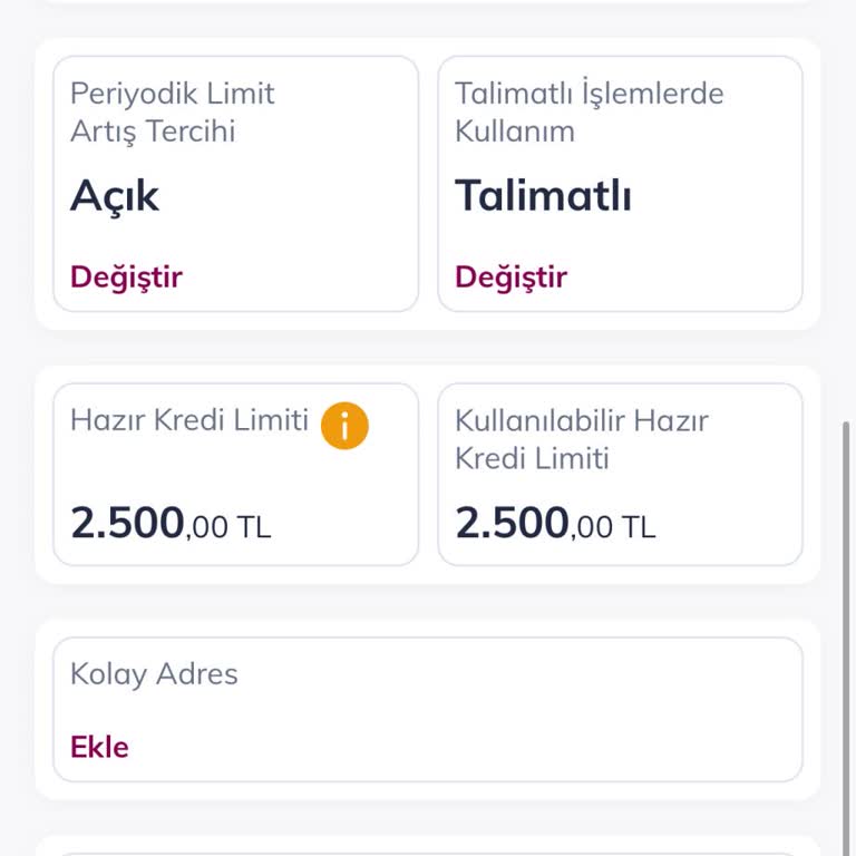 QNB Finansbank Hazır Kredi Limiti Görünüyor Fakat Kullanamıyorum