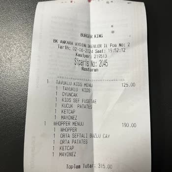 Burger King Aşırı Saygısız Personel/Kasiyer