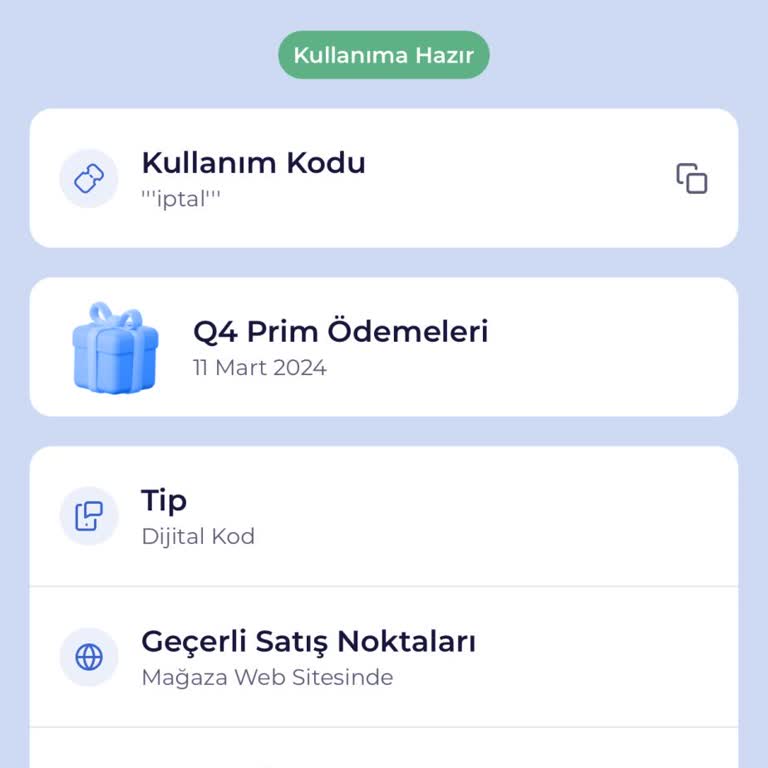 Multinet Multiflex Kullanım Kodu "iptal" Olarak Geldi
